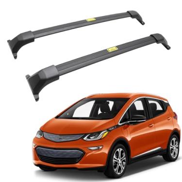 Imagem de Barras transversais de tejadilho de 99,8 kg para Chevy Chevrolet Bolt EUV 2022 2023 2024 2025, suporte de bagagem de alumínio de metal resistente para bagagem, caiaque, canoa, bicicleta, snowboard