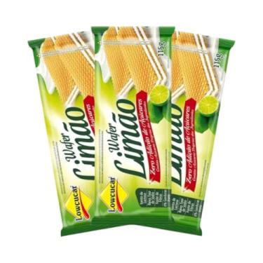 Imagem de KIT 3 Lowcucar Wafer Zero Açúcar Limão 115g