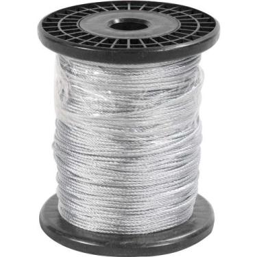 Imagem de Cabo Aço Galvanizado Alma Aço 1.59mm - 1/16 6 X 7 Vonder