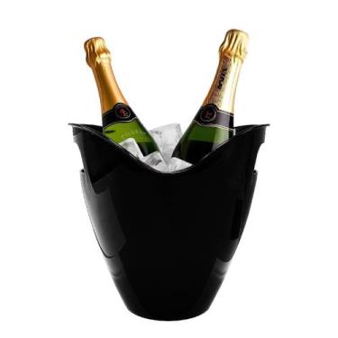Imagem de Balde Acrilico 3,3l Reforçado Champanheira Neoplas, Preto