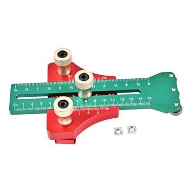 Imagem de Baoblaze Guia de corte fino e rápido para serra de mesa. Construção robusta. Guia de corte preciso e versátil com roletes. Gabarito de fino estendido, Verde