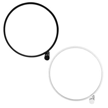 Imagem de YWBL-WH Candeeiro de Mesa Circular LED para Quarto, Luz de Mesa Redonda Sensível Ao Toque Regulável, Alimentado por USB para Sala de Estudo ou de Cabeceira (2#)