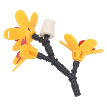 Imagem de Generic Alimentador de Beija-flor Diy, Kit de Flores de Alimentador de Pássaros de Plástico Instalação de Ventosa Decorativa Atraente Reciclagem de Garrafa para Jardim para Terraço (Três flores)