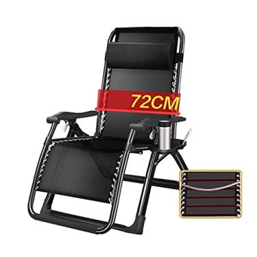 Imagem de YYBOES Cadeiras reclináveis dobráveis, cadeiras, espreguiçadeiras, cadeiras de praia, espreguiçadeiras, pernas de aço quadradas ao ar livre, super largura 67/72 cm, praia, pátio, jardim, acampamento