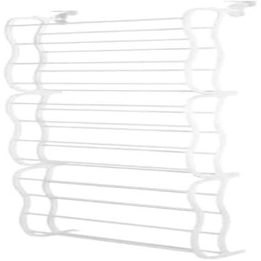 Imagem de Organizador vertical, sapatos, armazenamento, parede, prateleiras, sapatos, casa, branca