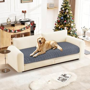 Imagem de CYCMACO Capas de sofá impermeáveis para animais de estimação, capa de cama de cachorro impermeável, cobertores macios antiderrapantes para cães, lavável, cobertor para cães grandes e gatos (76 x 133