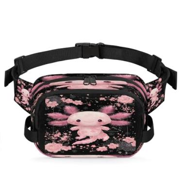 Imagem de Pochete de gato azul amarelo para mulheres e homens com alça ajustável, bolsa transversal, bolsa de peito, bolsa tiracolo, Cor 29