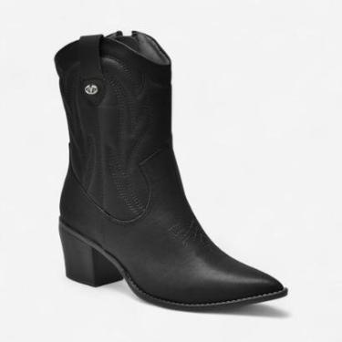 Imagem de Bota Via Marte Western Preta-Feminino