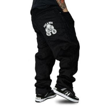 Imagem de Calça Veludo Brothas And Cash Palhaço Cotelê Preto BRO-218-Masculino