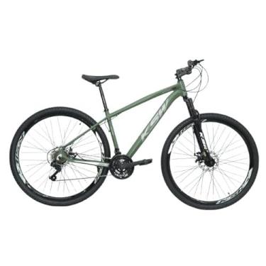 Imagem de Bicicleta Aro 29 Bike Mtb Ksw Gti 24v Marchas Alumínio Disco (Verde Militar Fosco, 15)