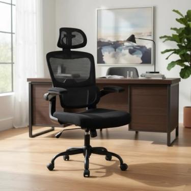 Imagem de Cadeira Escritório Executiva Gamer Ergonômica Giratória Ajustável Regulável Confortável