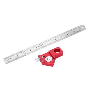 Imagem de Acouto CX300-Régua para Escrita Em Madeira 300MM/11,81in Ferramenta Portátil de Medição de Liga de Alumínio para Marcação