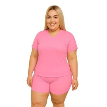 Imagem de Camiseta Feminina Manga Curta Dry Fitness Academia Plus Size-Feminino