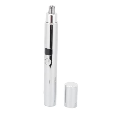 Imagem de Pssopp Aparador de Pêlos de Orelha e Nariz, Design de Bordas Duplas à Prova de água, Fácil Limpeza, Ferramenta de Preparação de Pêlos Faciais para Homens e Mulheres (SILVER)