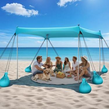 Imagem de Barraca de praia Raynesys 3x3m UPF50+ Sun Shelter Blue