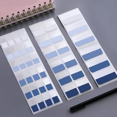 Imagem de 420 peças de abas adesivas para anotações, marcadores de página para escritório, agenda de estudo, multigradiente colorido