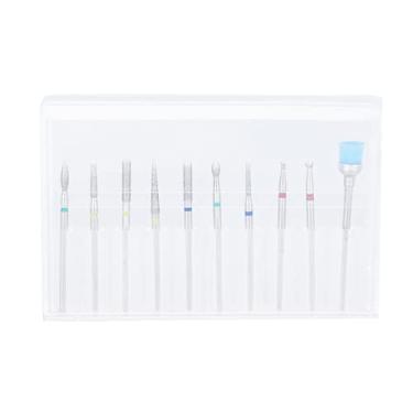 Imagem de Cryfokt Conjunto de Cabeça de Moagem para Unhas, Perfeito para Polimento, Ferramentas de Manicure, Removedor de Pele Morta, Liga para Unhas Naturais e Artificiais