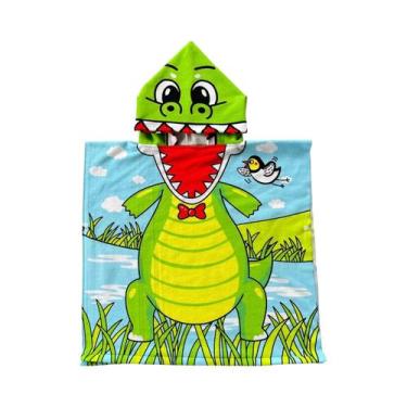 Imagem de Roupão De Banho Infantil Com Capuz Em Estilo Cartoon Para Crianças, To