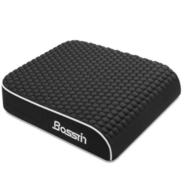 Imagem de Almofada extra grande para cadeira de escritório, almofada de assento com espuma de alta resiliência e superfície de favo de mel para alívio da dor nas costas e cóccix, travesseiro de bumbum para