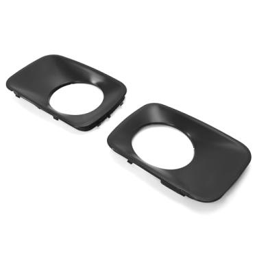 Imagem de KUAFU Par de farol de neblina frontal compatível com 2009 2010 2011 Honda Pilot Fog Light Cover Trim Left & Right Plastic (PP) substituição para 71107-SZA-A00ZZ 71102-SZA-A00ZZ HO1038101 HO1039101
