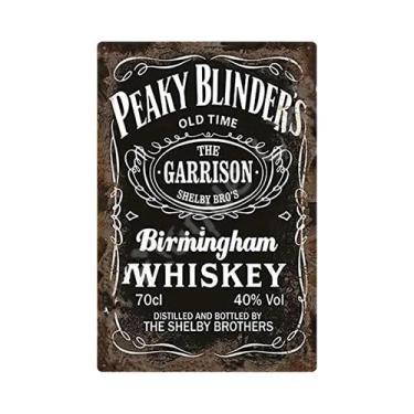 Imagem de Placa De Metal Vintage Peaky Blinders Whiskey, Arte Retrô, Decoração D