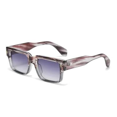 Imagem de Óculos de Sol UV400 - Leopardo com Rebites e Lentes Degradê Transparentes para Homens e Mulheres, Ideais para Esportes ao Ar Livre, Corrida e Ciclismo, Cinza