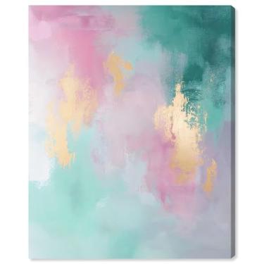 Imagem de Art Remedy Abstratos pastel de lona Cotton Candy Skies, envolto em galeria, 40,6 cm x 50,8 cm