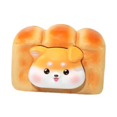 Imagem de Ｂｅｓｇａ Porta-lenços decorativo em formato de torrada, ideal para, banheiro, quarto, cômoda e cozinha, Cachorro