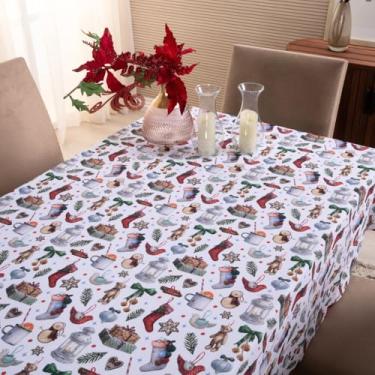 Imagem de Home Fernandes, Toalha de Mesa 1,45m 4 Lugares Estampa Digital Natal Est. 3