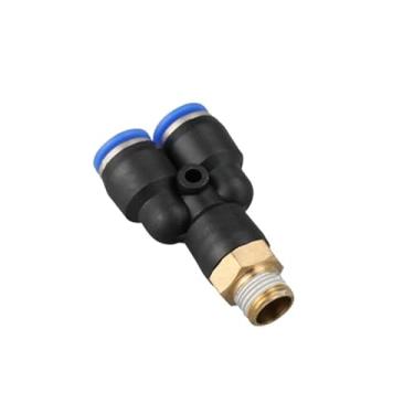 Imagem de AHGDDA Encaixe de tubulação tipo Y encaixes pneumáticos de ar conector rápido PX4 6 8 10 12 mm rosca macho M5" 1/20.3 cm 1/10.2 cm 3/20.3 cm 1/5.1 cm acoplador Bsp (PX12-01)
