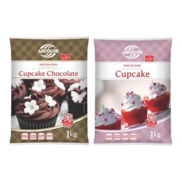 Imagem de Mistura Para Cupcake 1kg Arcolor - Baunilha E Chocolate