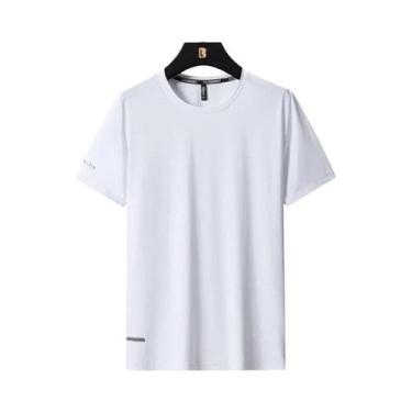 Imagem de Camiseta Masculina plus Size 8XL Em Seda Gelada, Respirável, Camiseta 