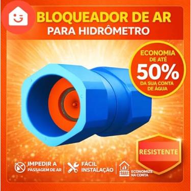 Imagem de Bloqueador de Ar Hidrômetro Válvula Airlock Redutor Conta de Agua Soldável