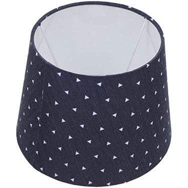 Imagem de Abajur de tecido harpa abajur de serapilheira clipe de lustre abajur abajur de mesa capa de abajur de tecido de tambor abajur de serapilheira para abajur de mesa e luz de chão 8,65 x 8,65 x 5,17 poleg