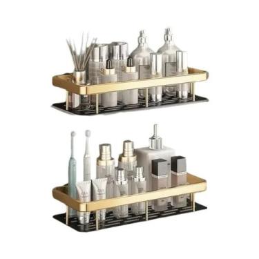 Imagem de Prateleira De Banheiro Em Liga De Alumínio Sem Furação 1/2/3 Peças Sup