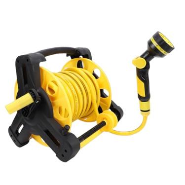 Imagem de Depisuta Carretel para Mangueira de Jardim, 15m / 49,21 pés, Carrinho para Armazenamento de Mangueira de Água Reforçada com Alça Lateral, com Pulverizador para Rega Externa