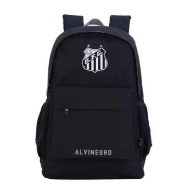 Imagem de Mochila Esportiva Escolar Futebol Santos torcida Jovem 16620 Oficial-Unissex
