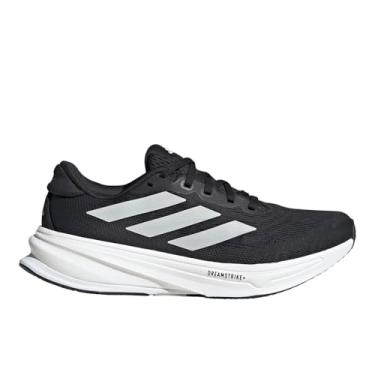 Imagem de adidas Tênis de corrida feminino Supernova Rise 2, Preto/Zero Metálico/Branco Cristal, 10 Wide