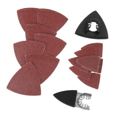 Imagem de Acessórios De Areia Para Ferramenta Oscilante De 82 Unidades, Almofada De Areia Multiferramenta Oscilante, Acessórios De Lixamento De Ferramenta Oscilante Para Madeira De Areia, Plástico Ou Metal Maci