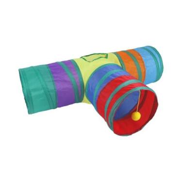 Imagem de Túnel Para Gatos Dobrável E Respirável, Brinquedo De Brincar Interno, 