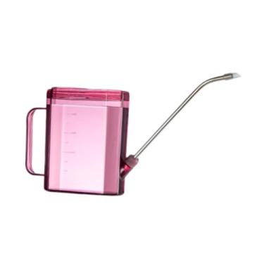 Imagem de Bothyi Regador para plantas de interior, 1L, vaso para regar, regador compacto, espesso e com bico longo para jardinagem e plantas de jardim, Rosa