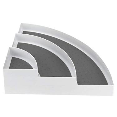 Imagem de Armário de cozinha Organizador de prateleira de canto de 3 camadas Suporte para garrafas de temperos Rack Ferramenta de armazenamento Durável Economia de espaço para cozinhas