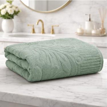 Imagem de Toalha de Banho Grossa Macia 100% Algodão Felpuda Velvet Flower Appel (Verde Campestre)