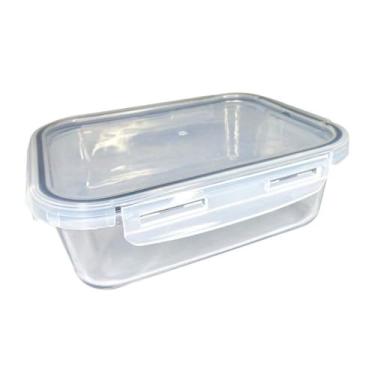 Imagem de Pote de Vidro Borossilicato Retangular 1040 ml com Tampa Hermética – Transparente