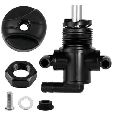 Imagem de Yenblow Válvula de tanque de combustível Petcock 3 vias e porca de botão compatível com Polaris Sportsman 335 400 500 600 700 Twin Magnum Trail Boss 325 330 500 7052161 5432559 Modelos compatíveis