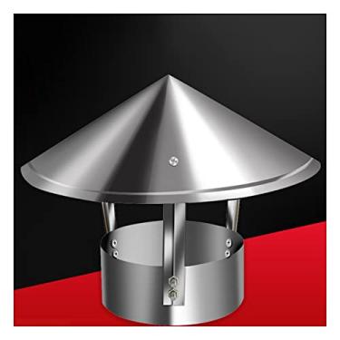 Imagem de Tampa de chuva de cone de fumaça, tampa de chaminé, tampas de chaminé, capô de lareira de aço inoxidável, exaustor de lareira multiuso, fácil instalação, tamanho personalizado, d8c
