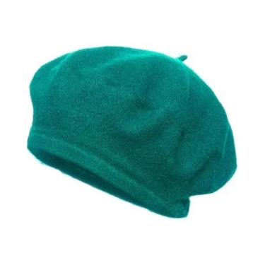 Imagem de Boina Feminina De Lã Grossa Multicolorida Para Inverno E Outono, Estil