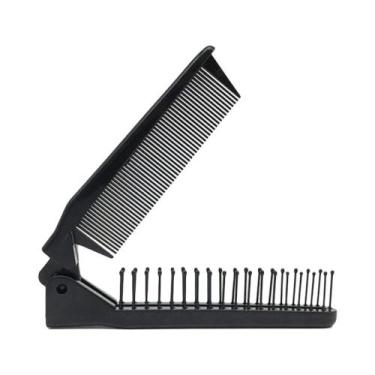 Imagem de Escova De Cabelo Portátil Compacta Com Duas Pontas Dobrável Para Viage