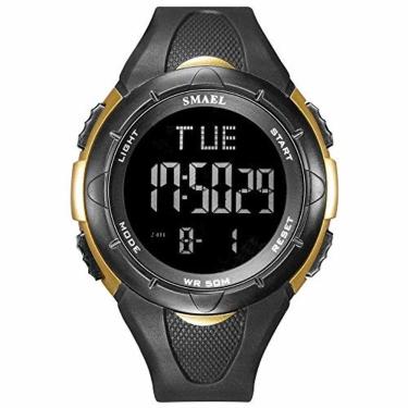 Imagem de Relógio De Pulso Masculino Casual Led Preto 1016