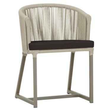 Imagem de Cadeira De Jantar Noronha Alumínio Fendi E9 Trama Original Rami